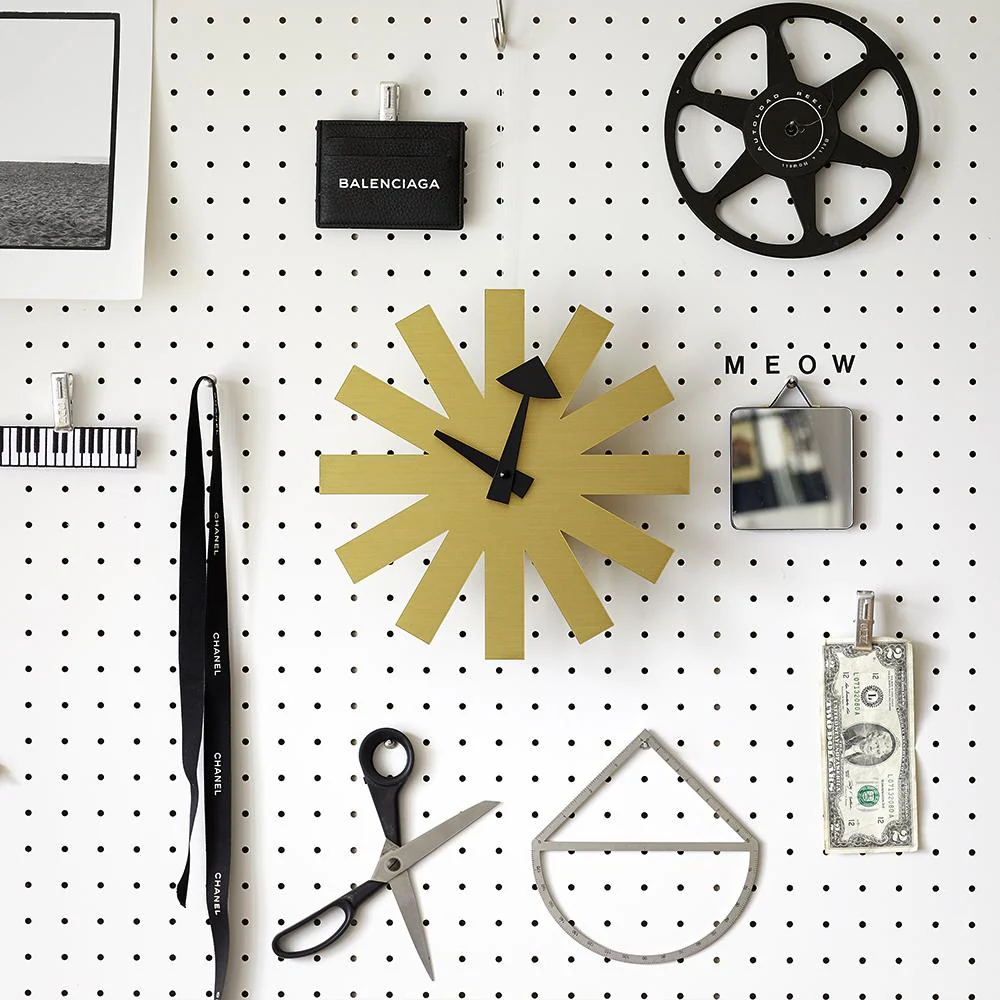 Asterisk Clock: Brass - Image 3