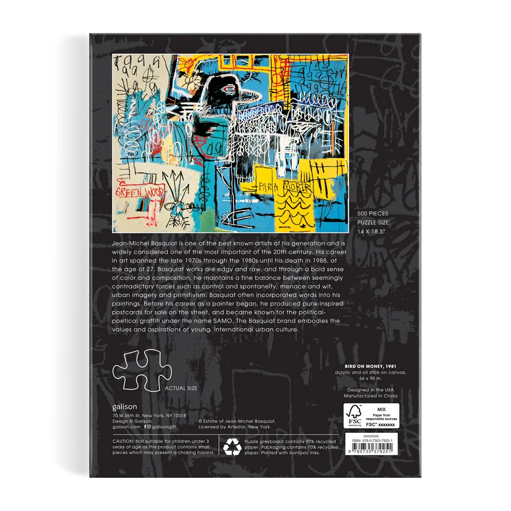 Basquiat Bird On Money 500-Piece Book Puzzle - Image 4
