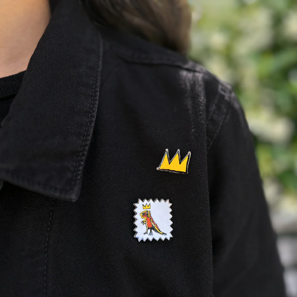 Basquiat Crowned T-Rex Pin - Image 2