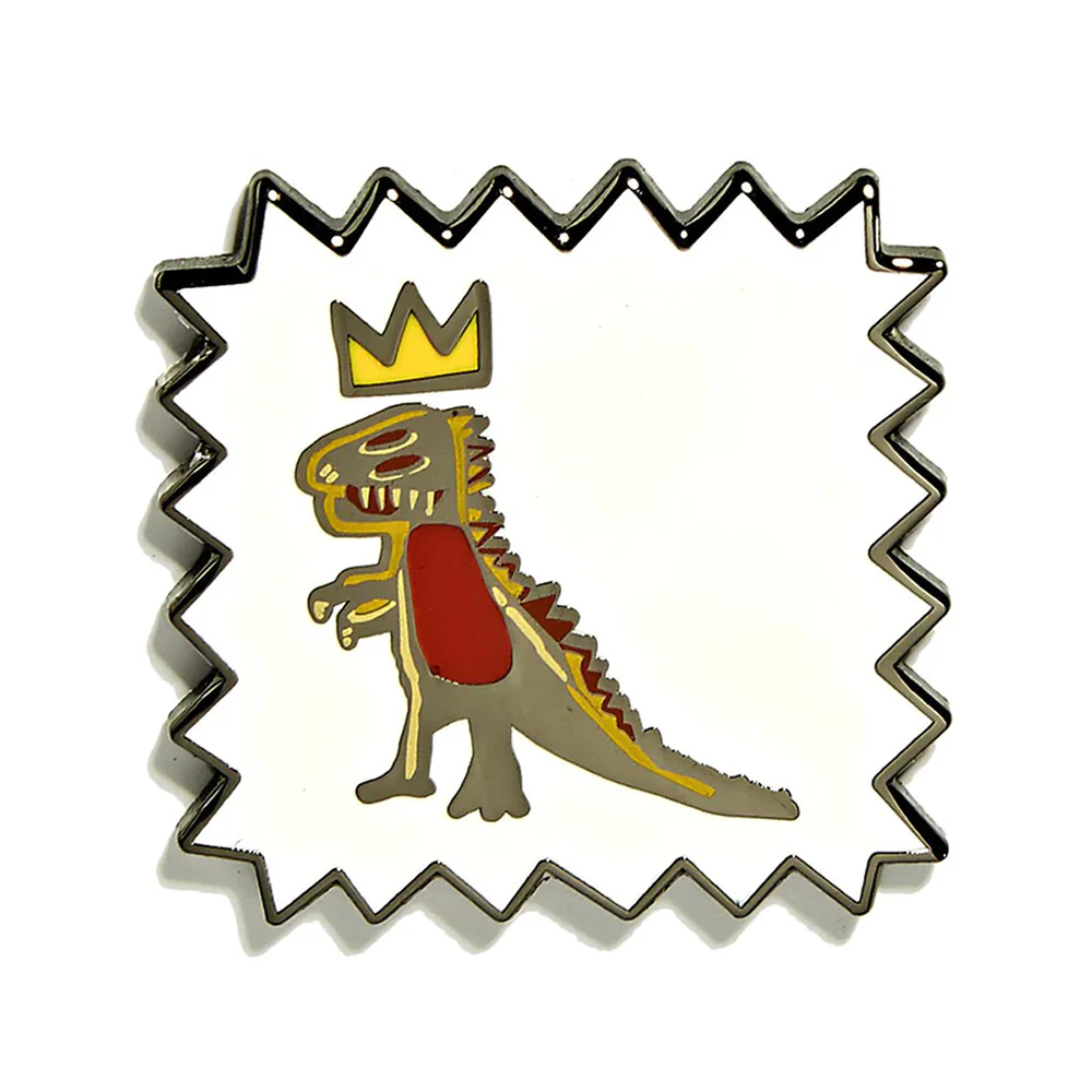 Basquiat Crowned T-Rex Pin