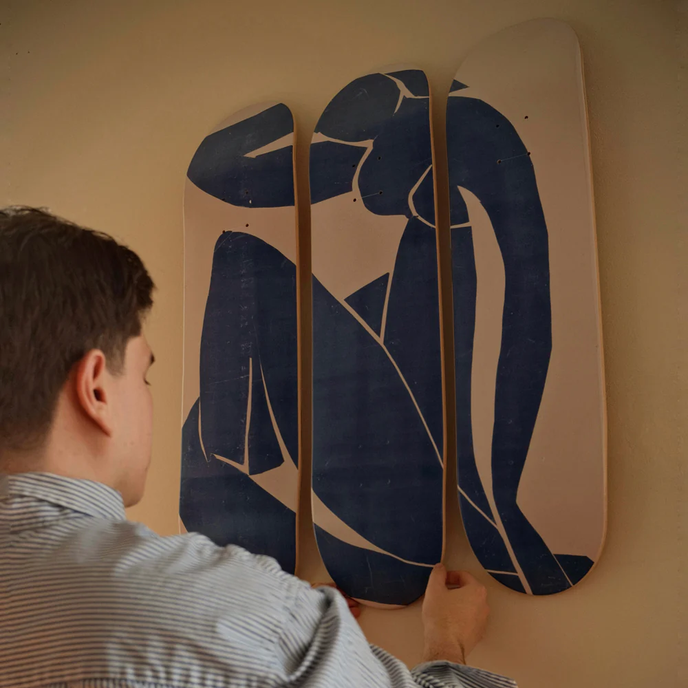 Matisse Blue Nude Triptych Skateboards - Image 3