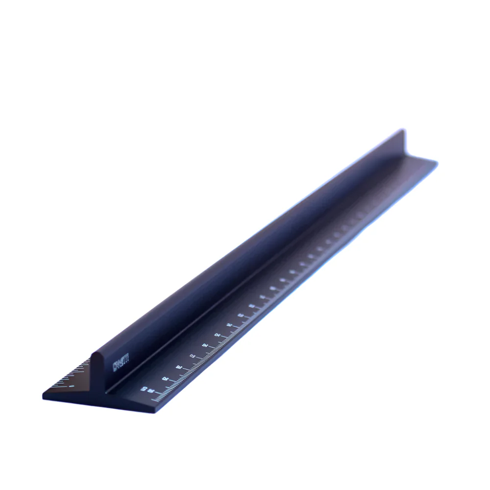 Canetti 12-inch Black Ruler