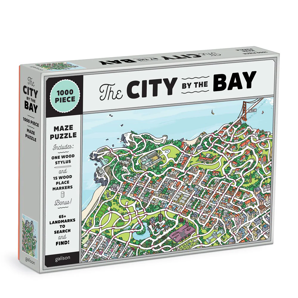 City by the Bay 1000-Piece Maze Puzzle