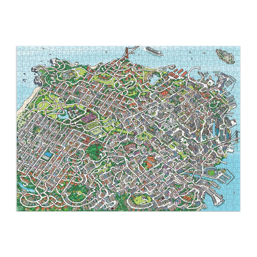 City by the Bay 1000-Piece Maze Puzzle - Image 2