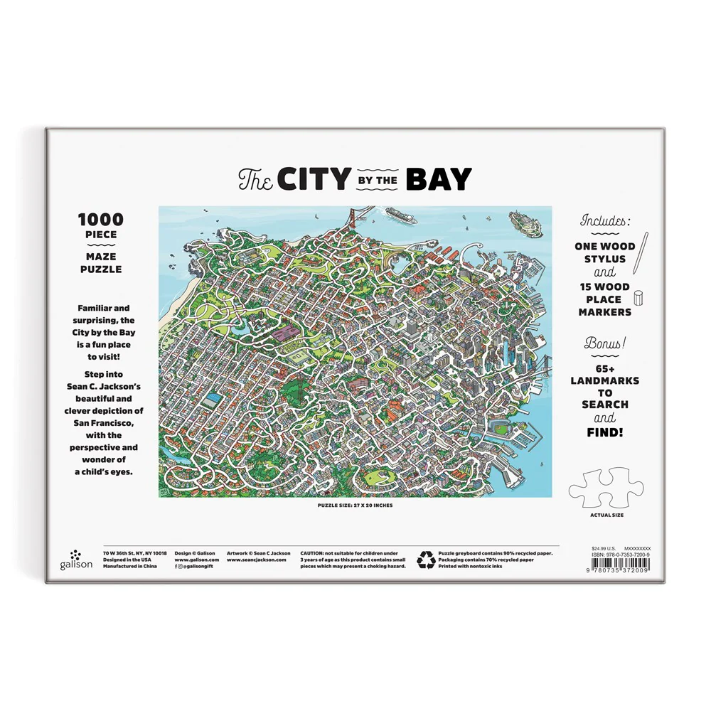 City by the Bay 1000-Piece Maze Puzzle - Image 4