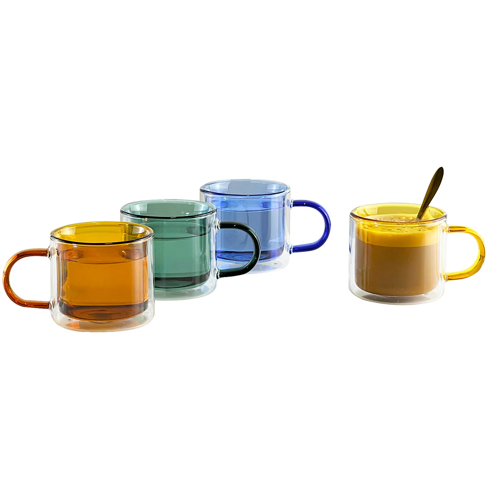 Cubo Double-Wall Medium Cups Set of 4