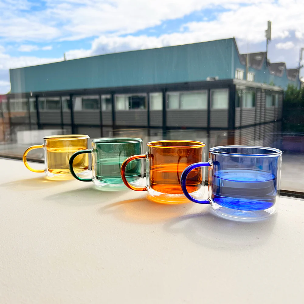 Cubo Double-Wall Medium Cups Set of 4 - Image 3
