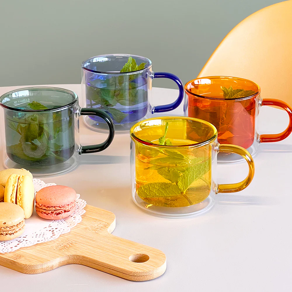 Cubo Double-Wall Medium Cups Set of 4 - Image 5