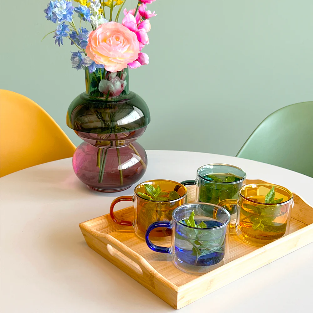 Cubo Double-Wall Medium Cups Set of 4 - Image 6