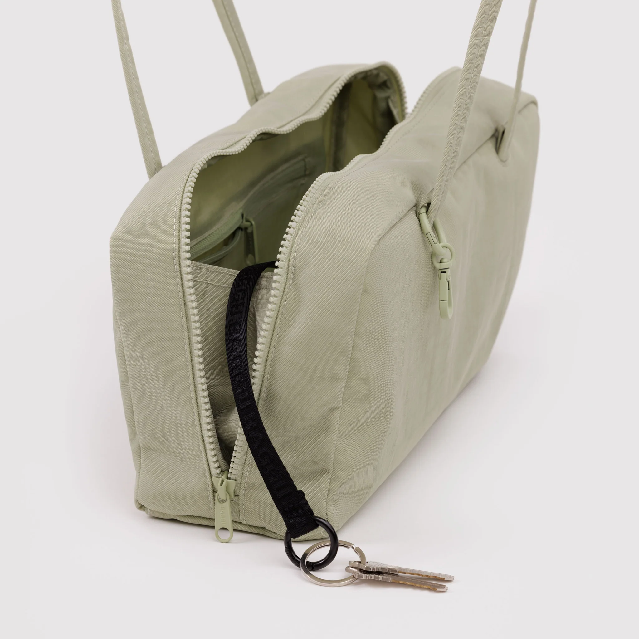 Nylon Bowler Bag: Celadon - Image 2