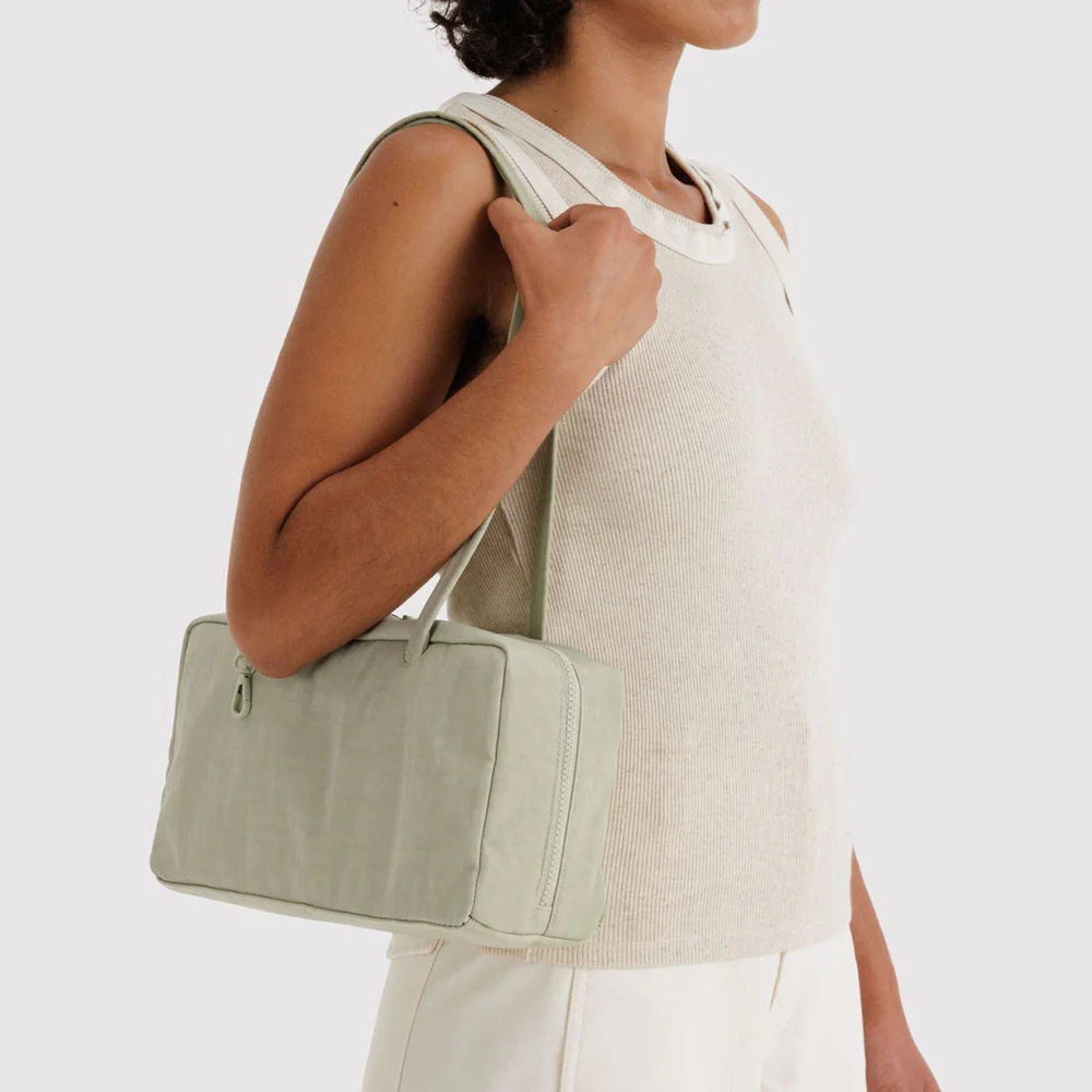 Nylon Bowler Bag: Celadon - Image 3