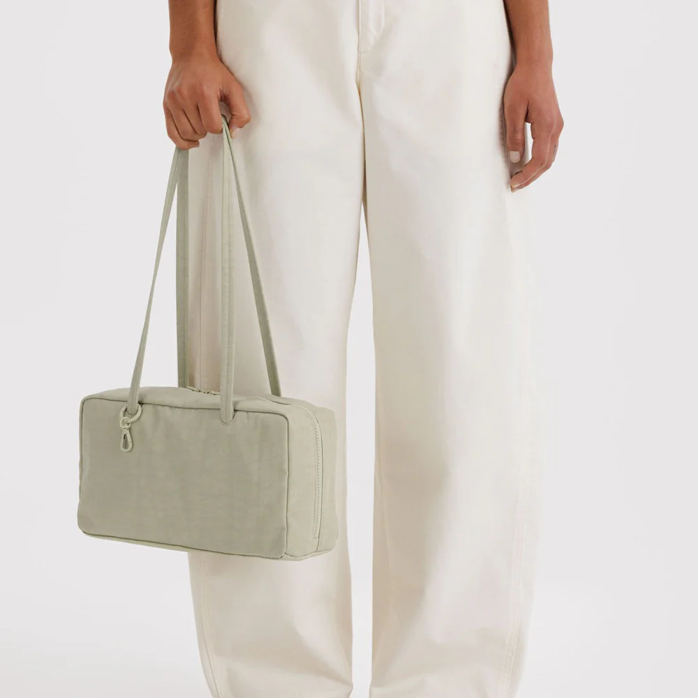 Nylon Bowler Bag: Celadon - Image 4