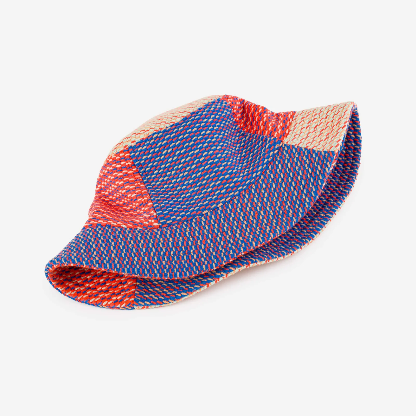 Dashes Bucket Hat: Poppy + Cobalt - Image 3