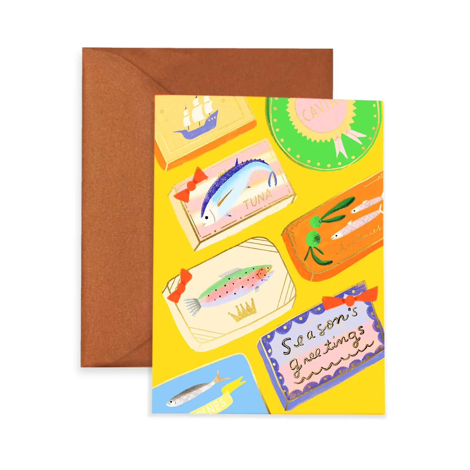 Delicious Greetings Holiday Cards Box Set of 6 - Image 2