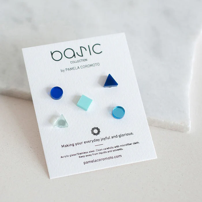 Basic Mini Adriatic Palette Stud Earrings Set - Image 2