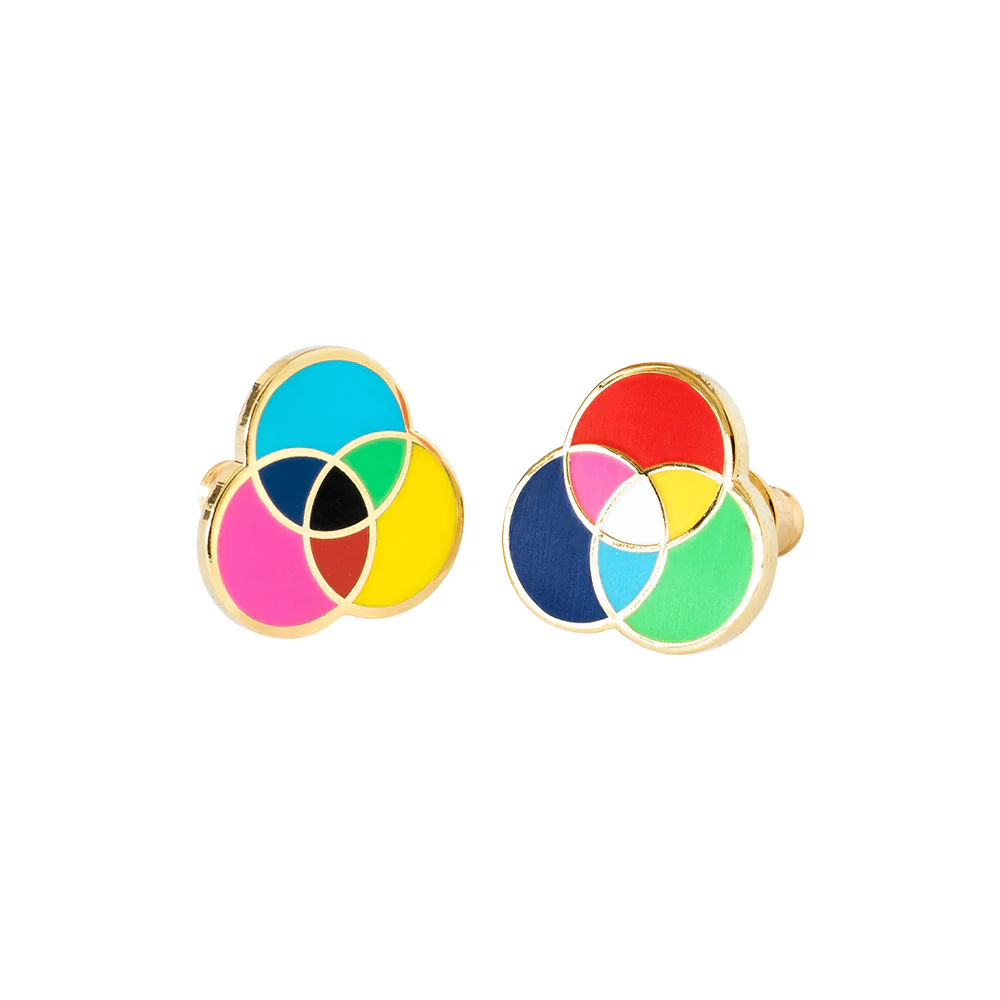 RGB + CMYK Post Earrings