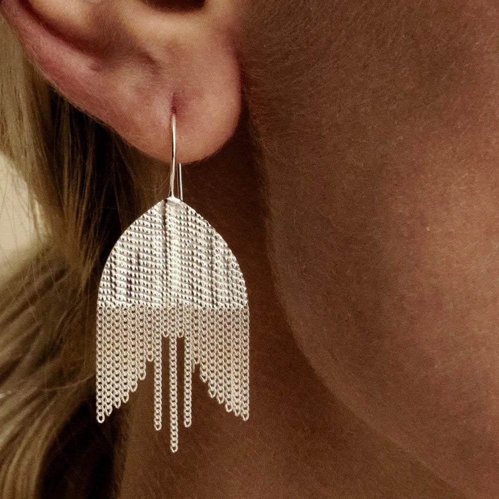 Snowdrop Silver Earrings - Image 2