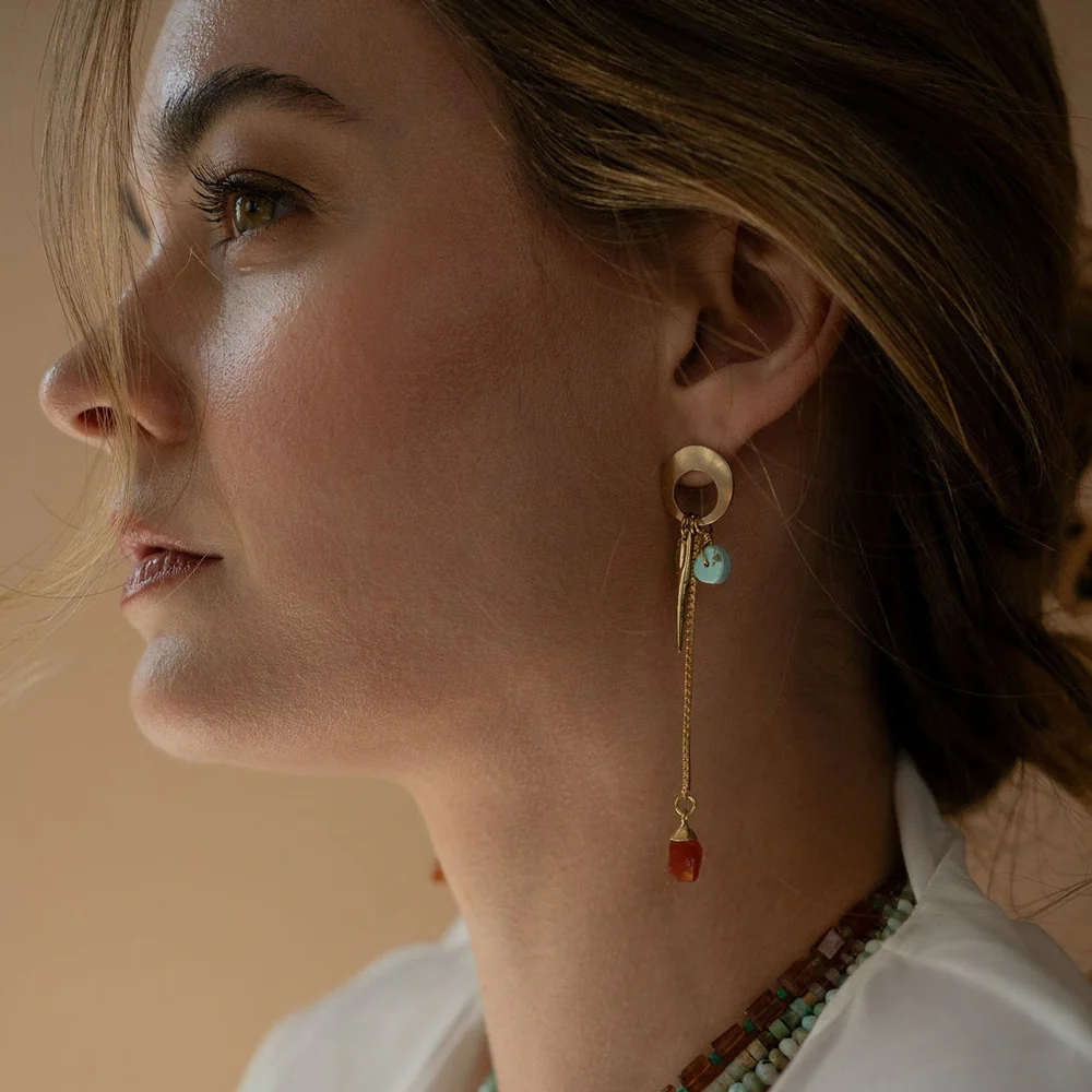 Talcott Long Drop Earrings - Image 2