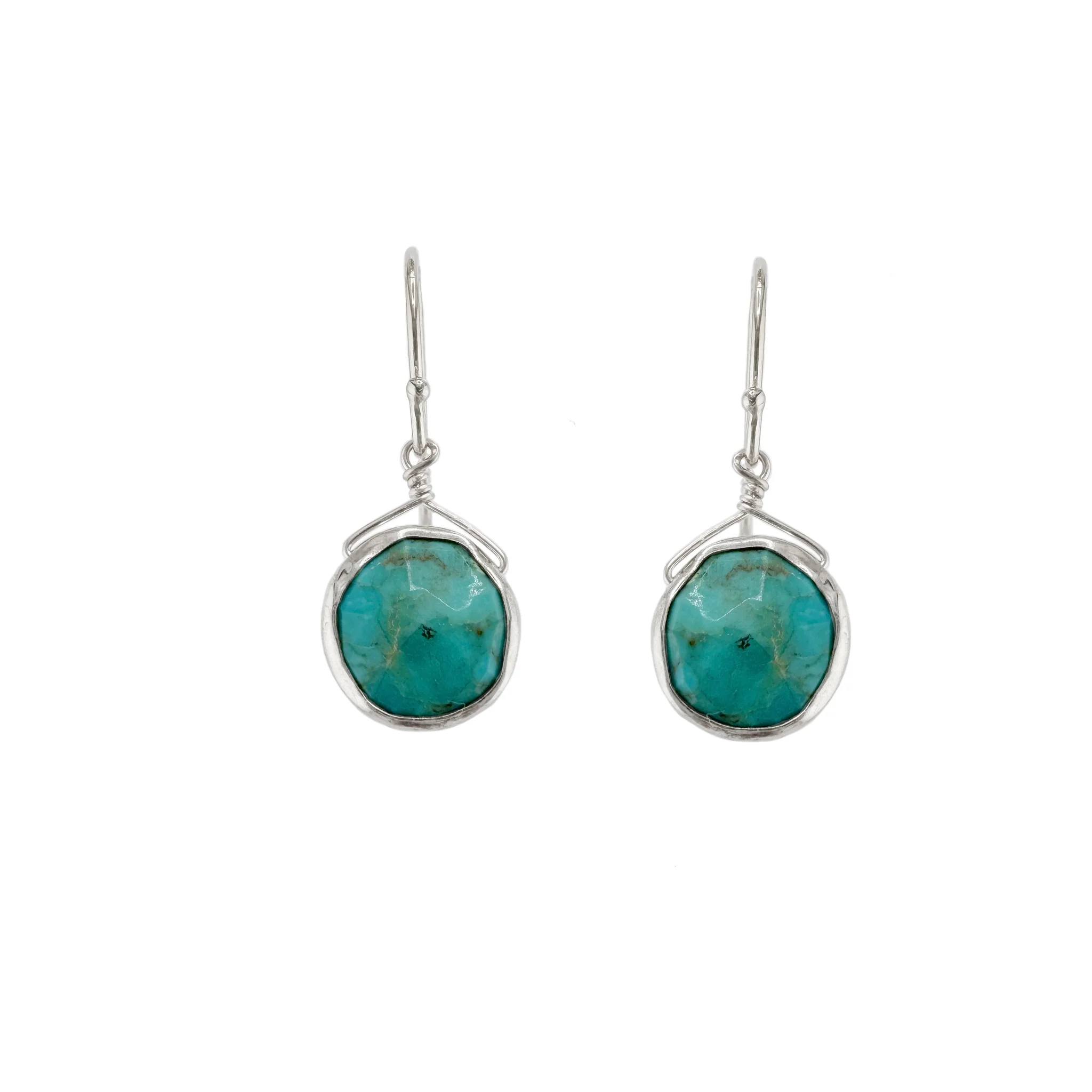 Turquoise Circles Earrings