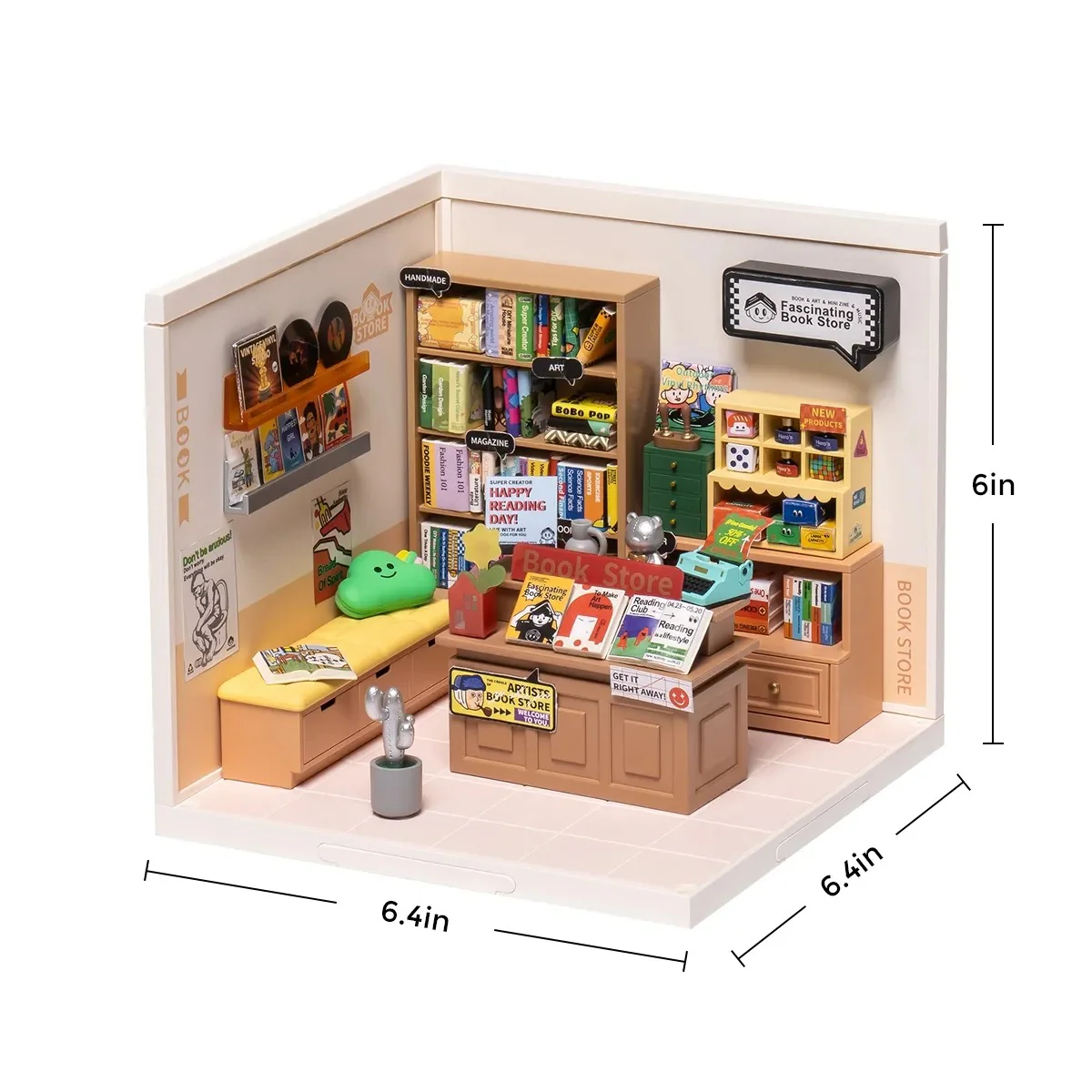 Fascinating Book Store DIY Miniature House Kit - Image 7