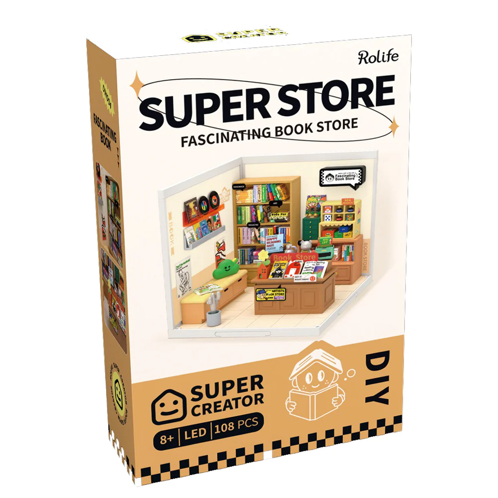 Fascinating Book Store DIY Miniature House Kit - Image 8