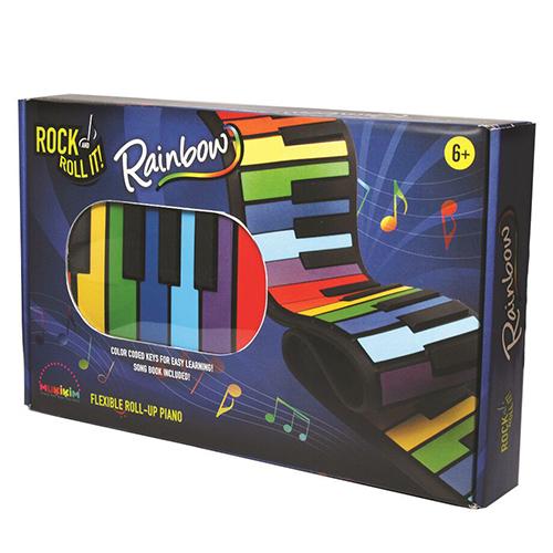 Flexible Roll-Up Rainbow Piano - Image 3