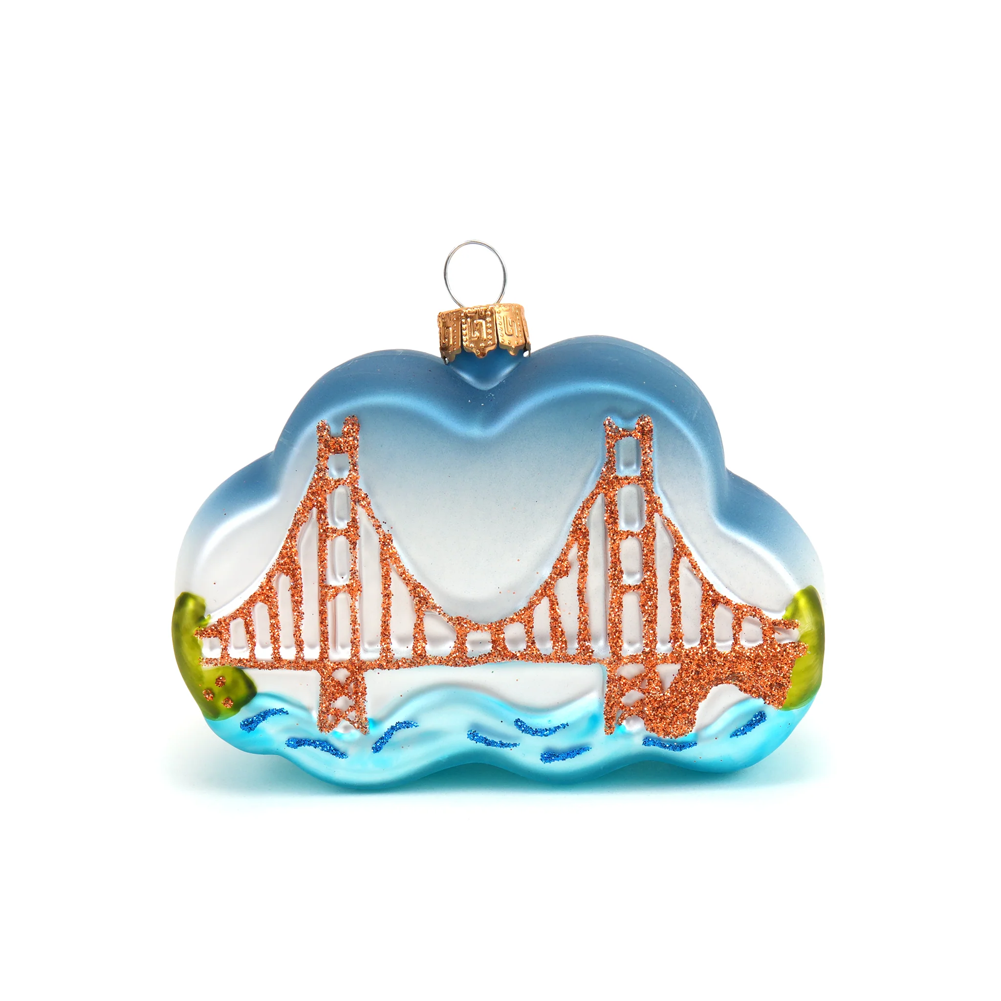 Golden Gate Bridge Glass Ornament - Image 2