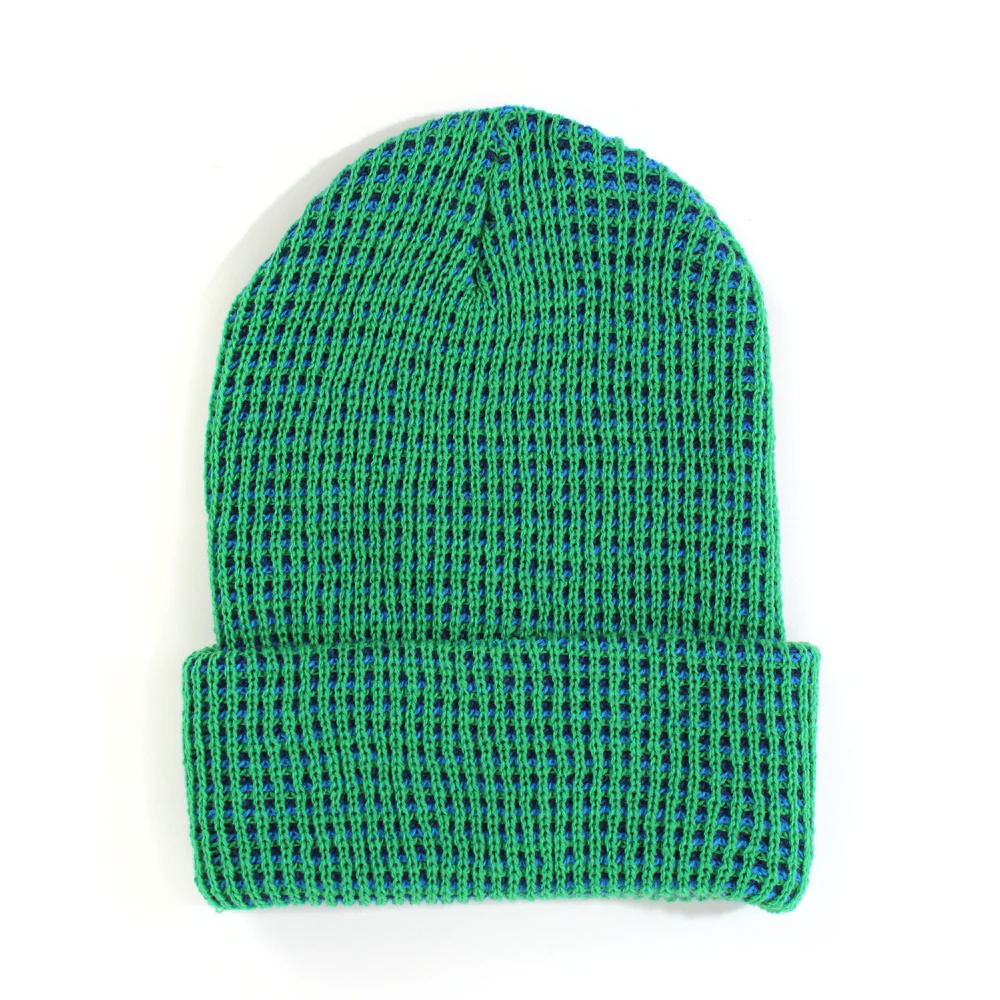 SFMOMA Grid Rib Hat: Green + Blue - Image 2