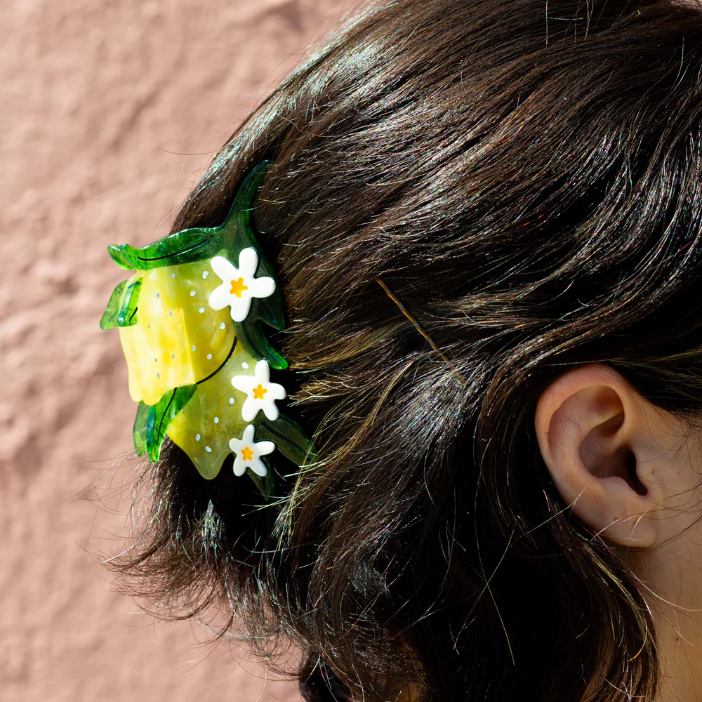 Lemon and Flowers Hair Claw - Image 2
