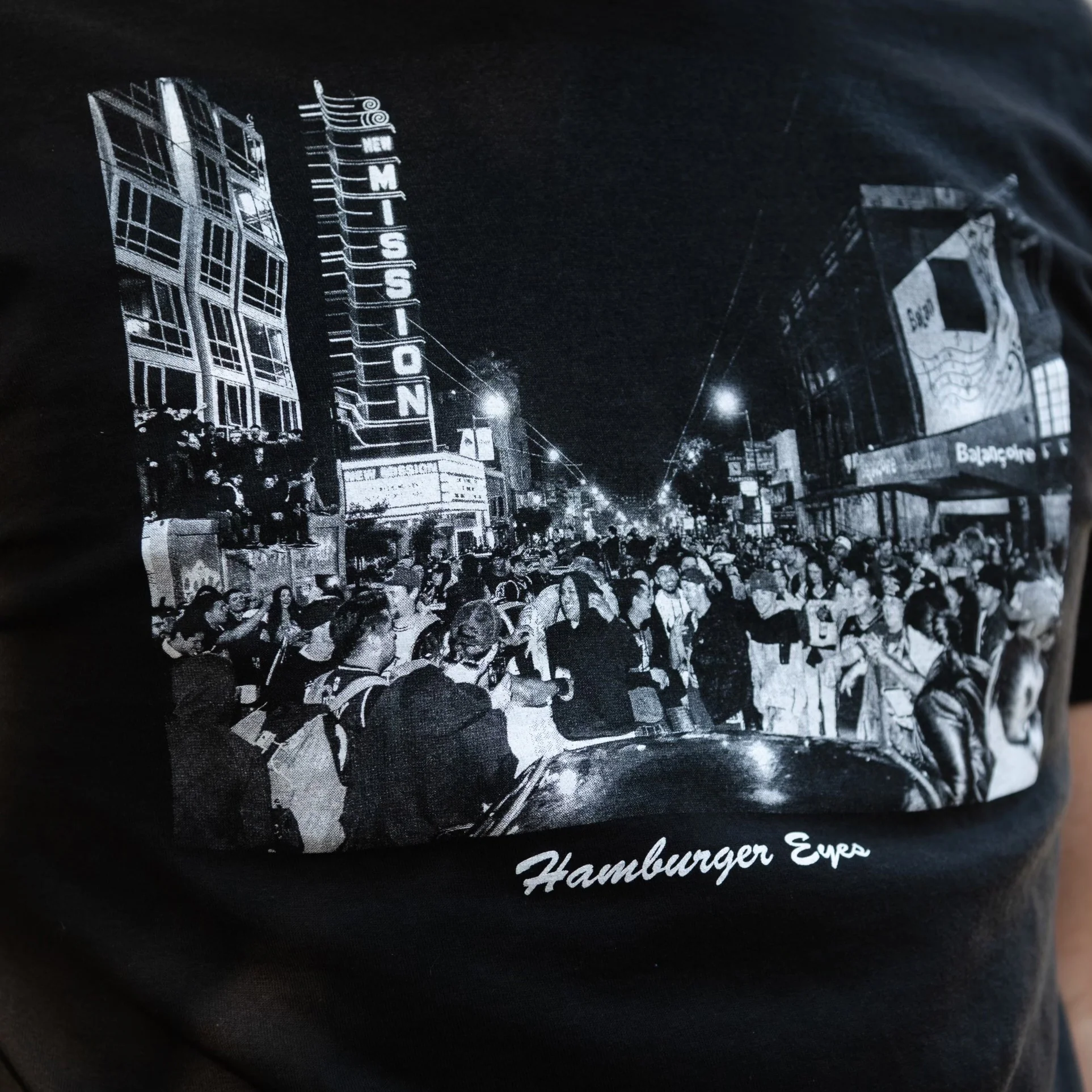 Hamburger Eyes Mission Street T-shirt - Image 3
