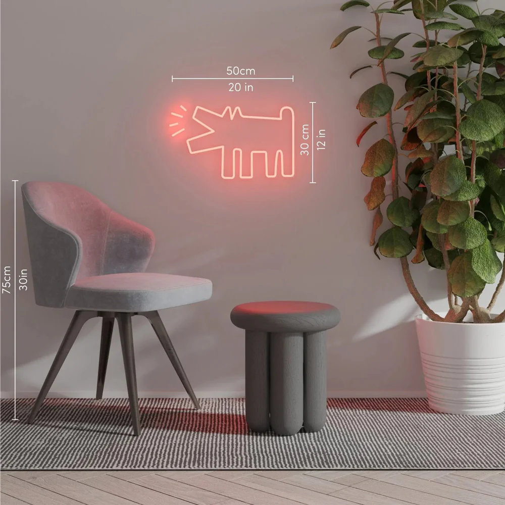 Keith Haring Barking Dog Neon Light - Image 4