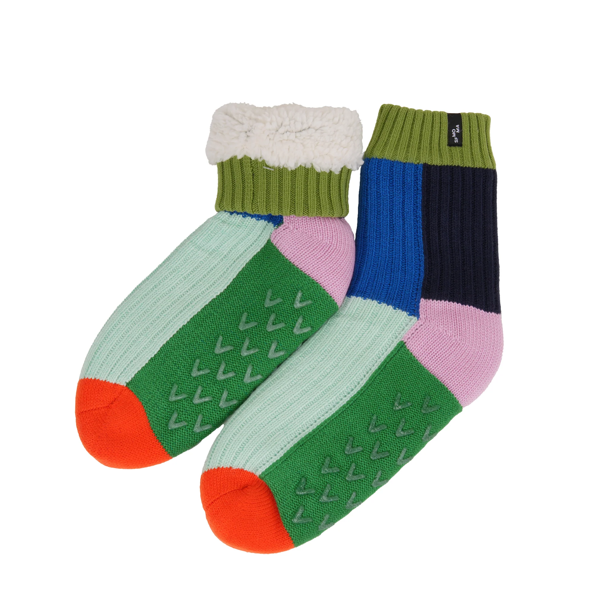 SFMOMA House Cobalt Kelly Socks S/M