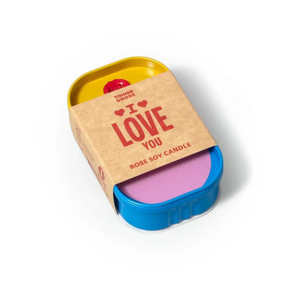 I Love You Rose Soy Candle Tinned Goods