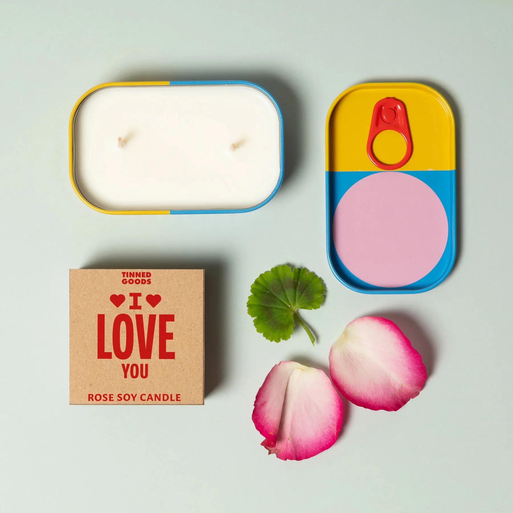 I Love You Rose Soy Candle Tinned Goods - Image 2