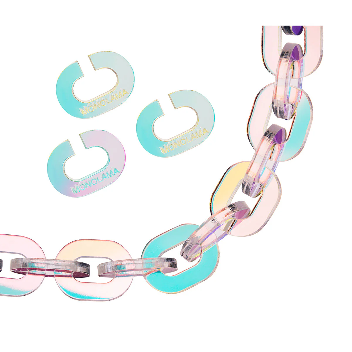 Iridescent Chain Necklace - Image 2