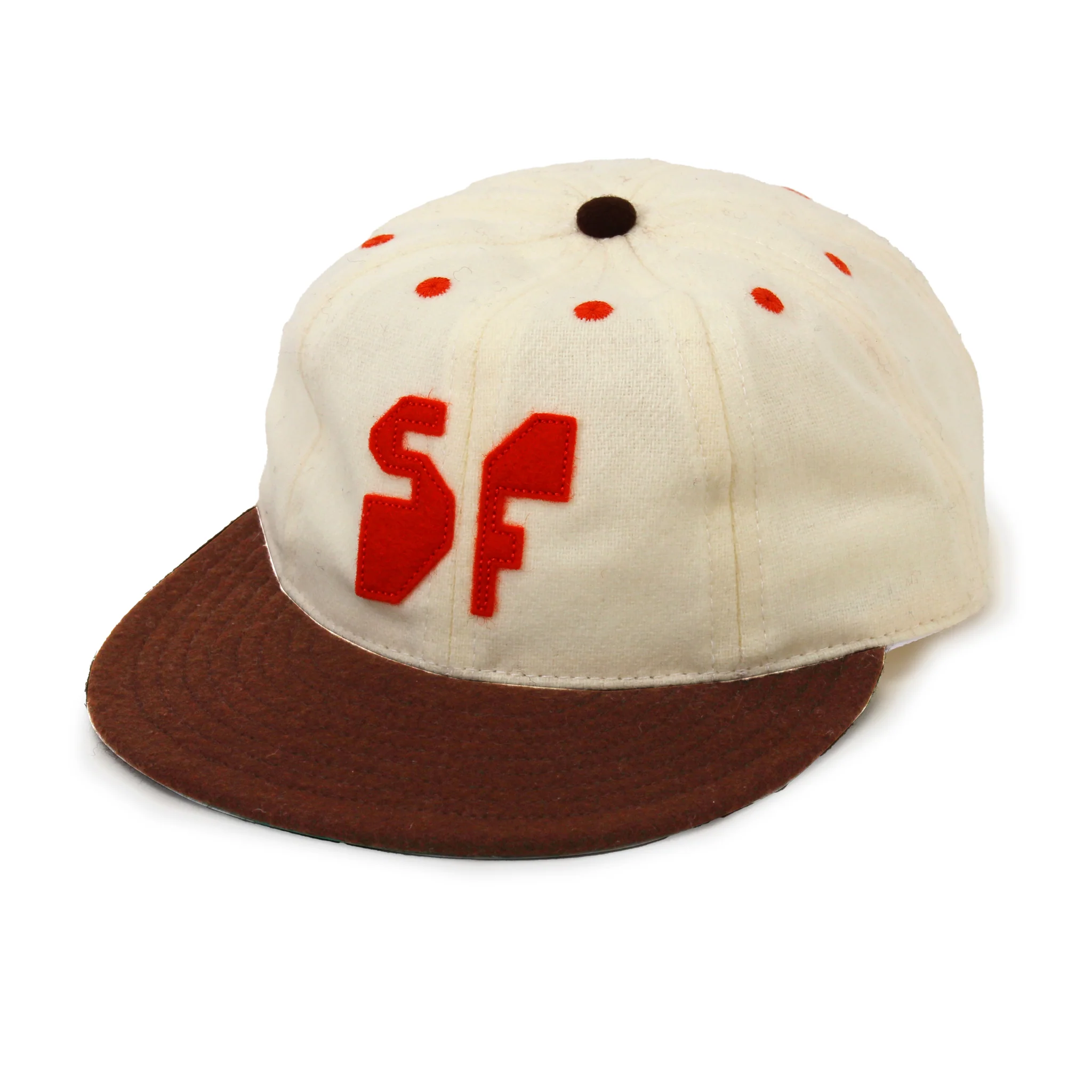 Jeffrey Sincich 8-Panel Wool SF Baseball Cap: White