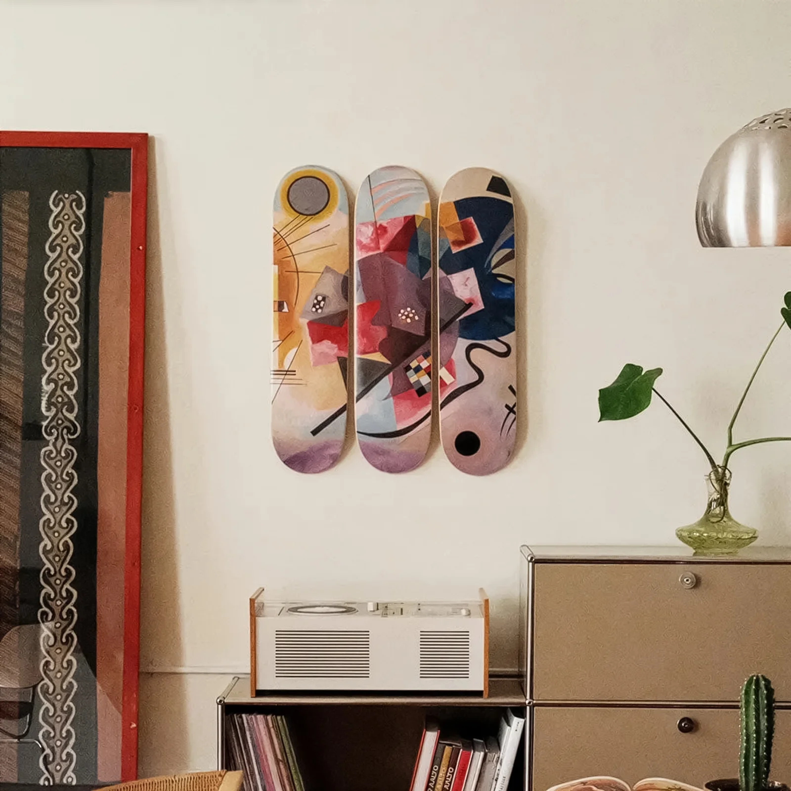 Kandinsky Yellow-Red-Blue Triptych Skateboards - Image 3