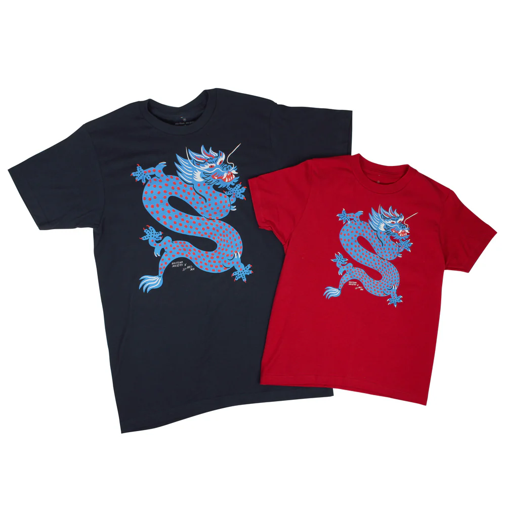 Kristina Micotti Dragon T-Shirt: Navy - Image 3