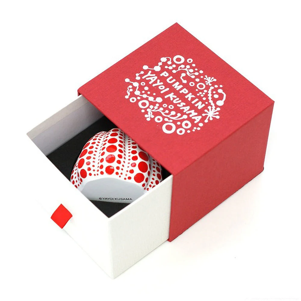 Yayoi Kusama Pumpkin Object: White + Red - Image 5