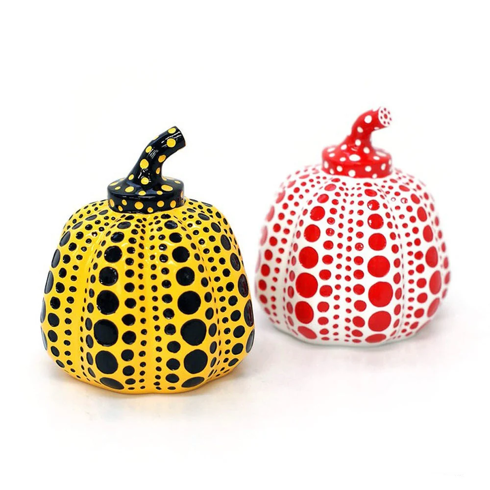 Yayoi Kusama Pumpkin Object: White + Red - Image 6