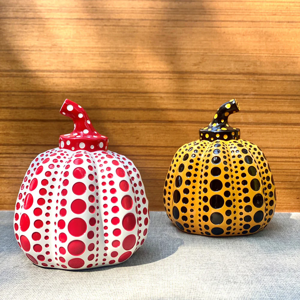 Yayoi Kusama Pumpkin Object: White + Red - Image 8