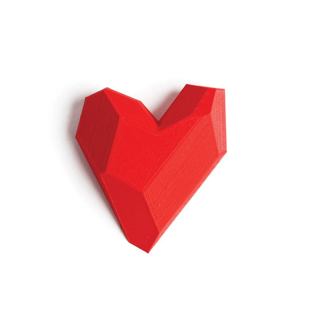 Maison 203 Faceted Heart Brooch