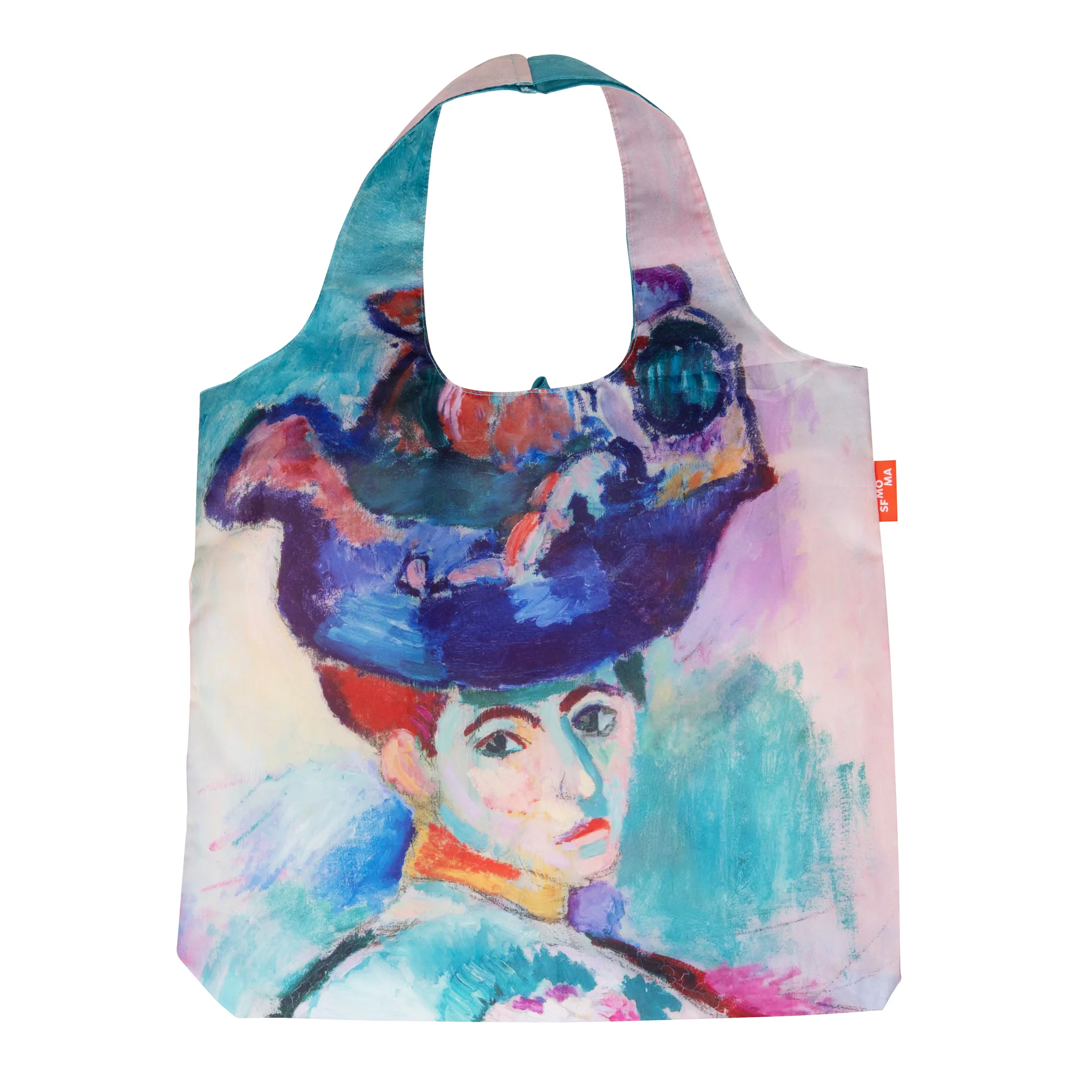 Matisse Foldable Pocket Tote: Femme au Chapeau