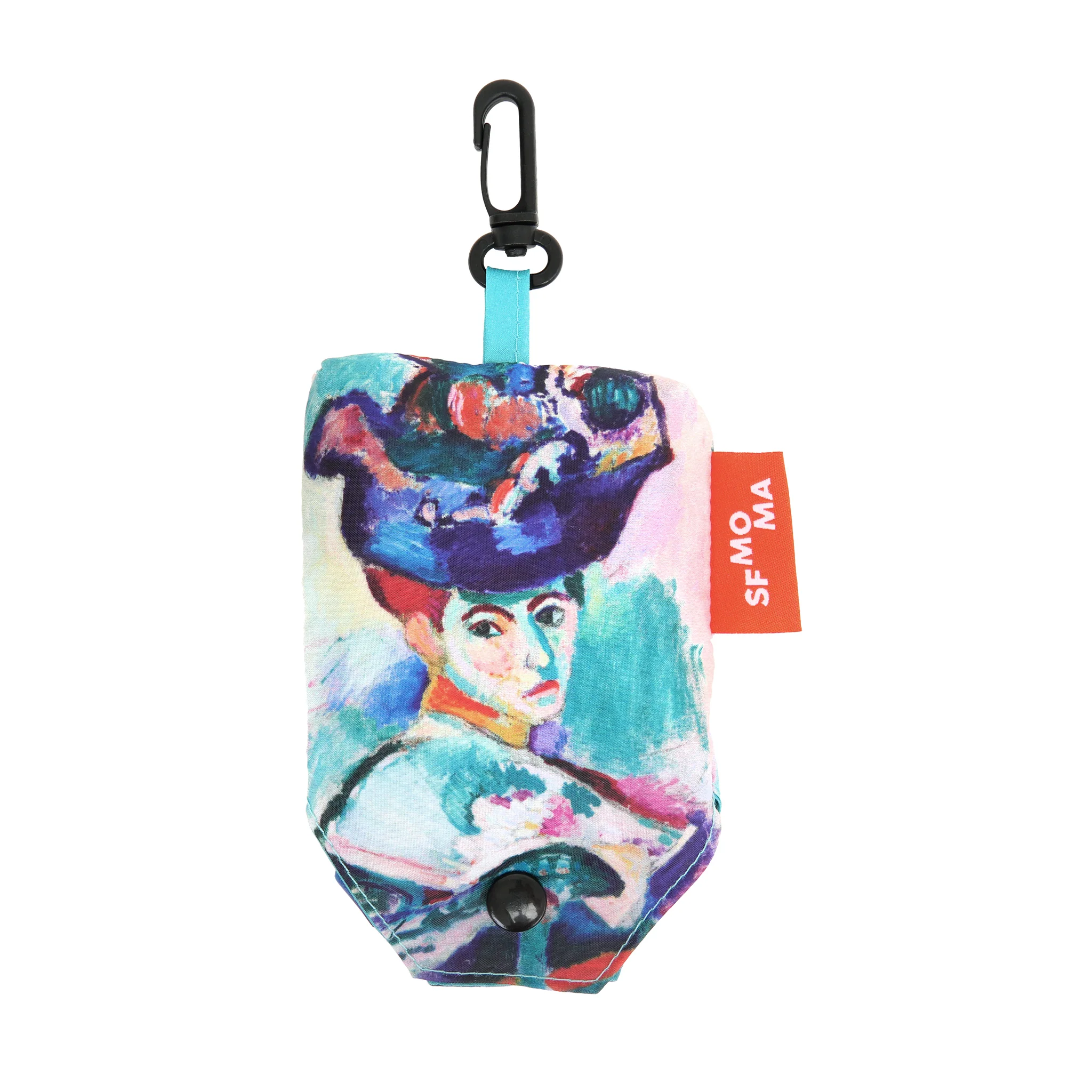 Matisse Foldable Pocket Tote: Femme au Chapeau - Image 2