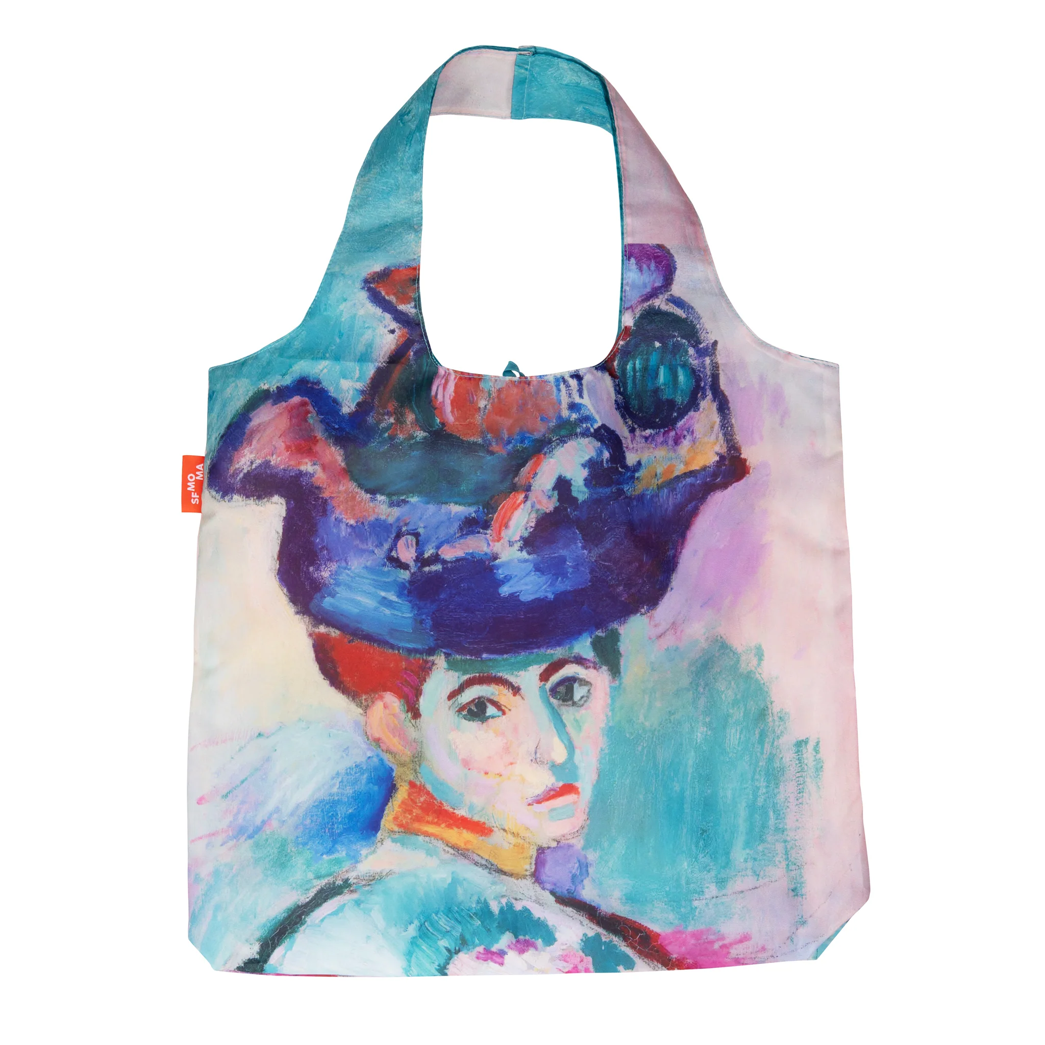 Matisse Foldable Pocket Tote: Femme au Chapeau - Image 3