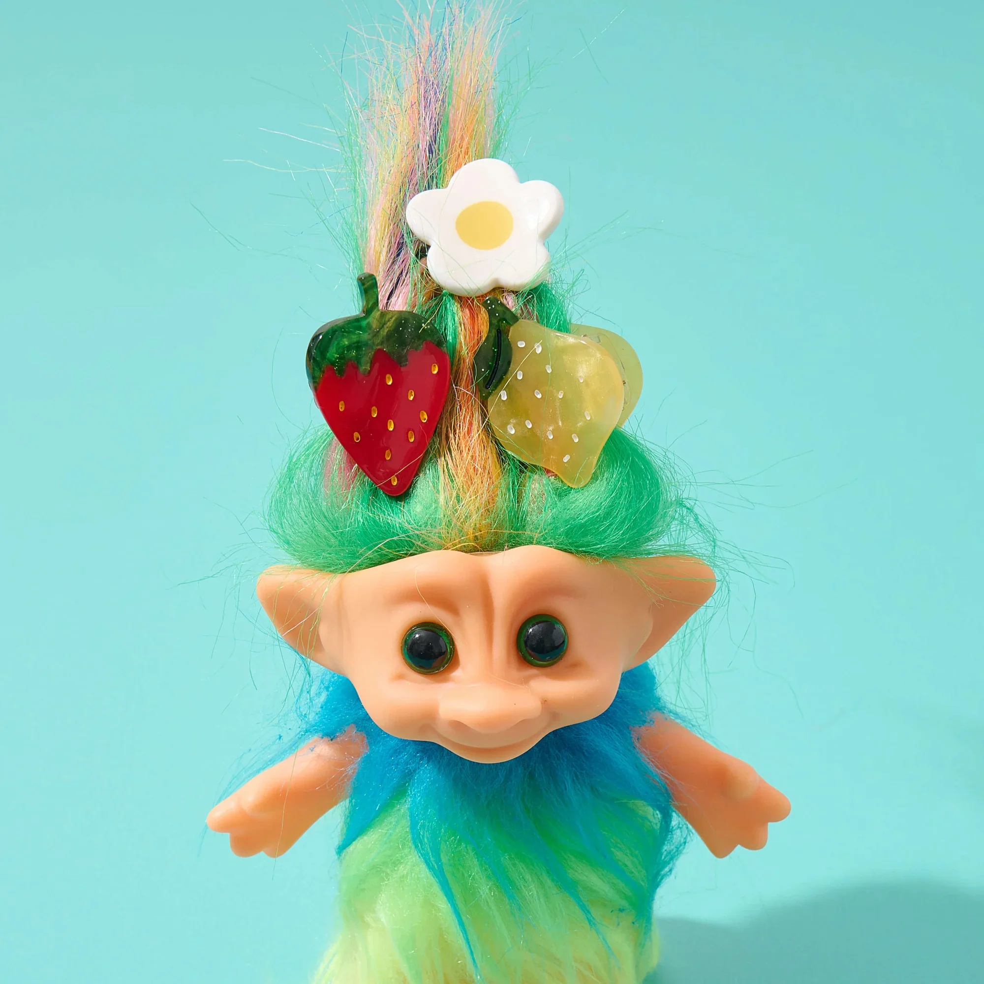 Micro Fruit and Flowers Hair Claw Clip Set - Image 2