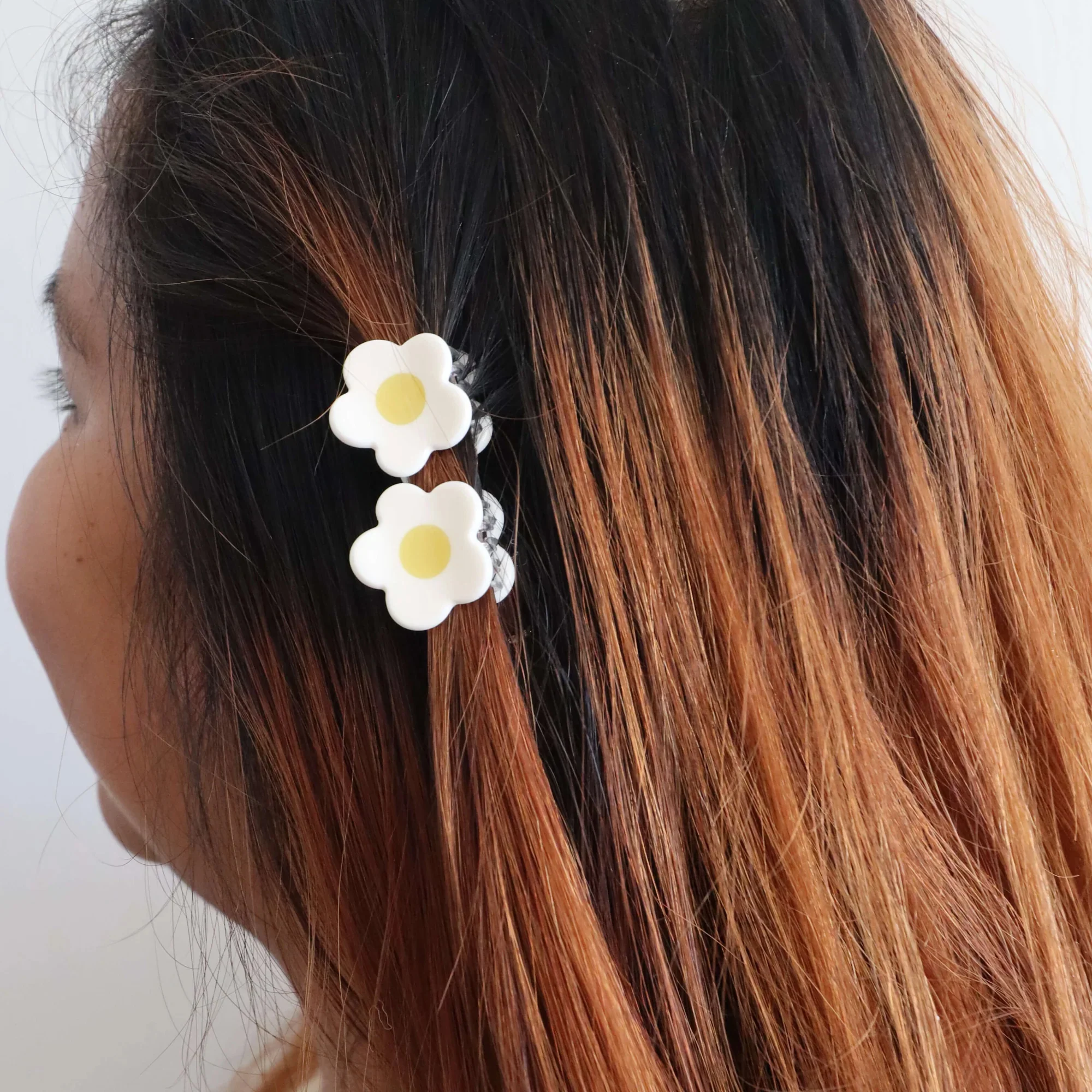 Micro Fruit and Flowers Hair Claw Clip Set - Image 3