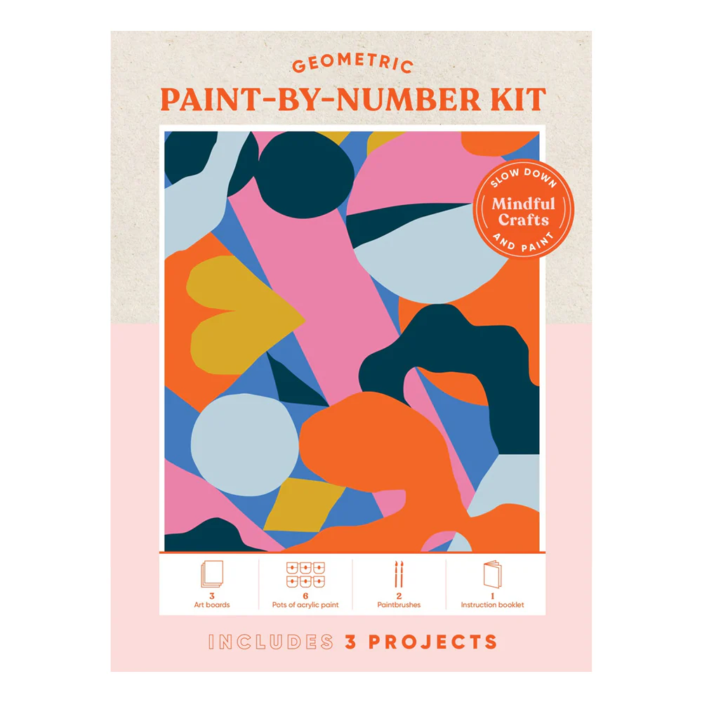 Mindful Crafts: Geometric Paint-by-Number Kit