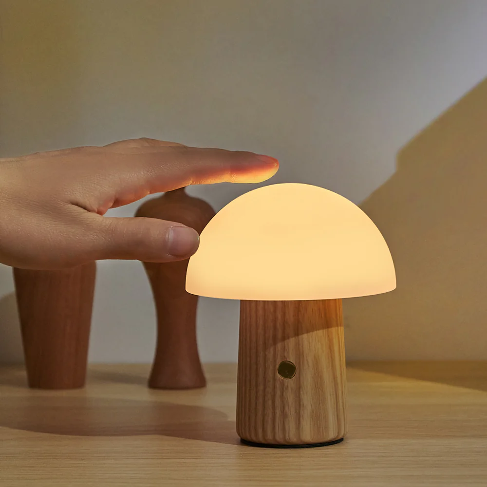 Mini Alice Mushroom Lamp: White Ash - Image 3