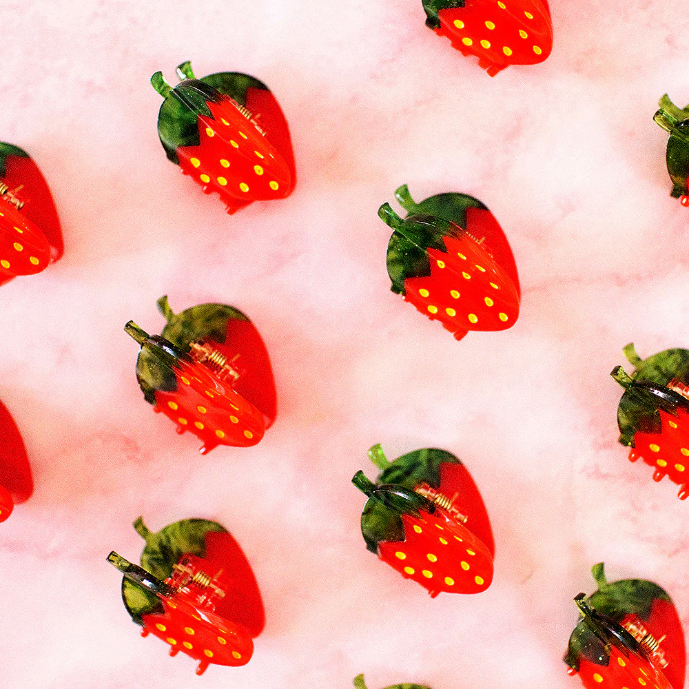Mini Strawberry Hair Claw - Image 4